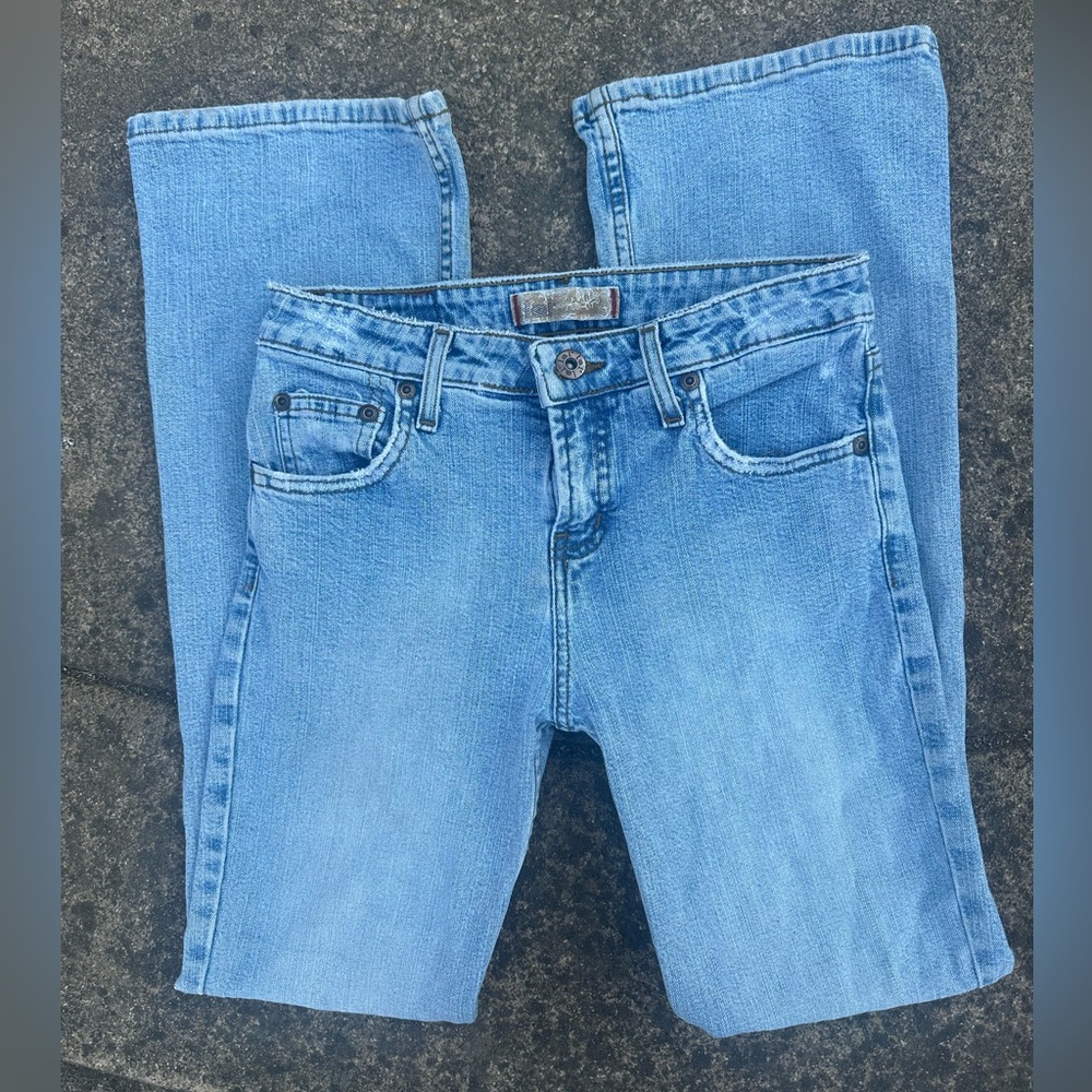 Y2K LEI Low Rise Flared Jeans